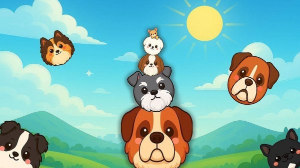 Dog Merge Mania: Puppy Paradise Merge Game
