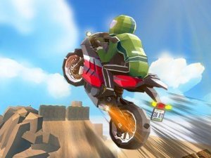 Cartoon Moto Stunt Racing Game