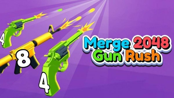 Merge 2048 Gun Rush Online Game