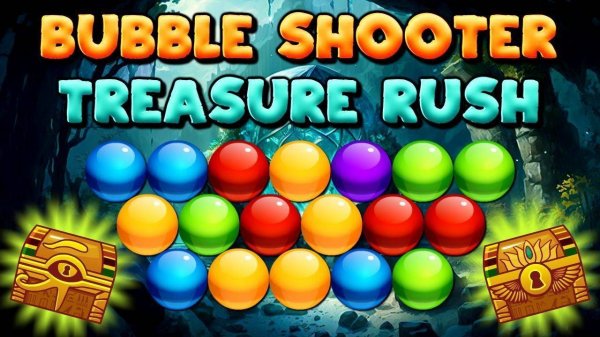 Bubble Shooter Treasure Rush - Puzzle Game