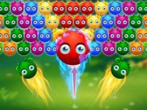 Cute Monster Bubble Shooter - Color Match Puzzle Game